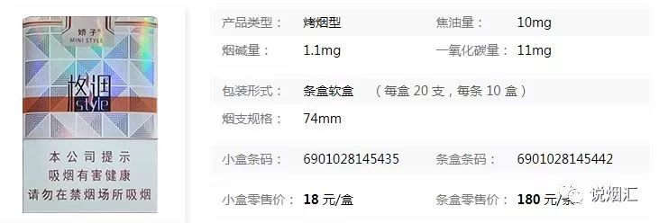 最新价格表：娇子（格调短支）香烟2022年最新报价  第3张